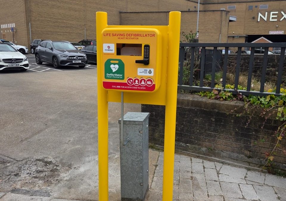 Life-Saving Defibrillator Installed at Burnley’s Pioneer Place